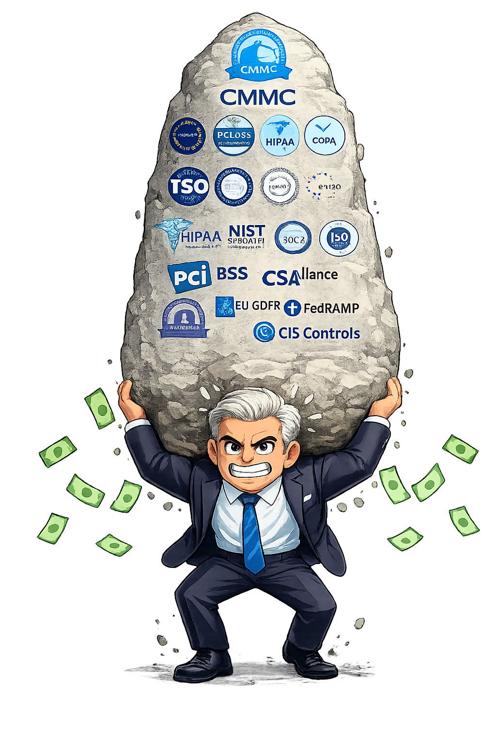 CISO Joe presenting multiple compliance frameworks in one operational model