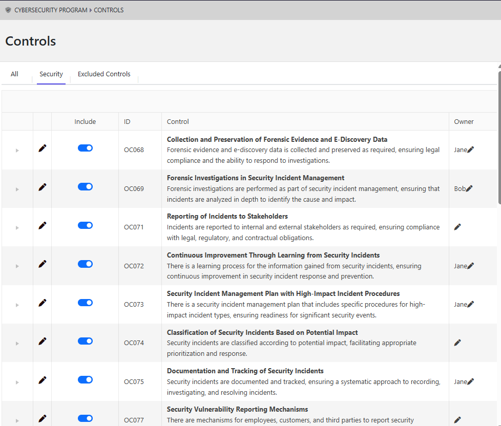 Cocoon CS compliance dashboard preview