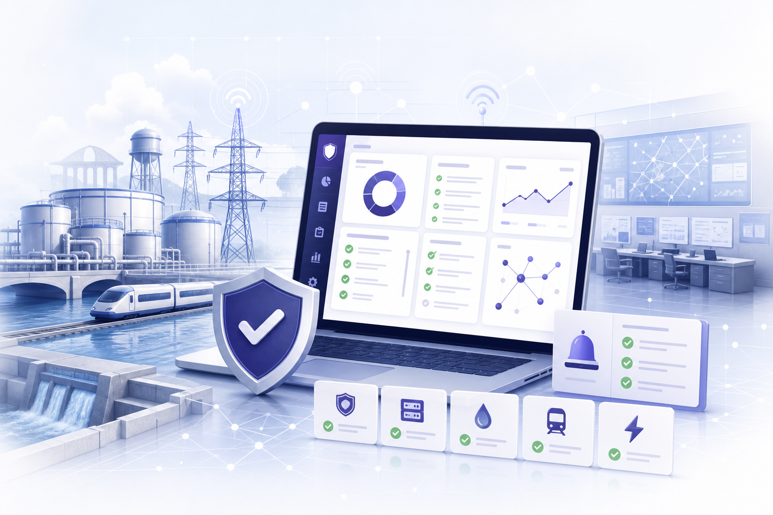 Critical Infrastructure industry program illustration