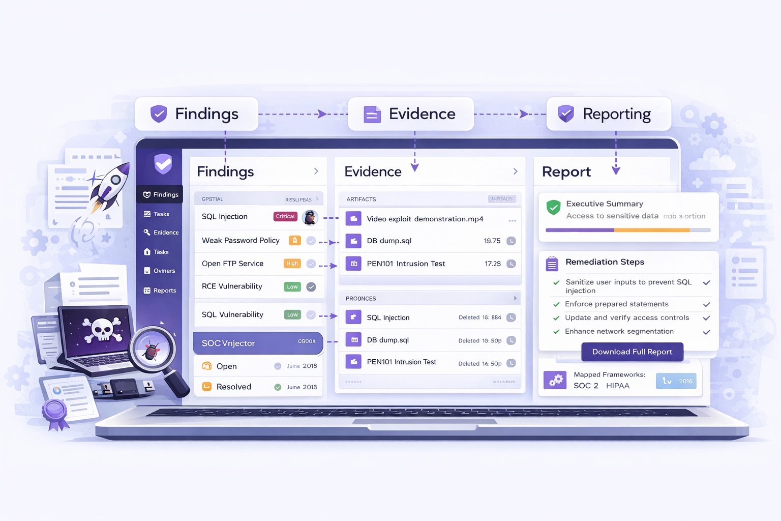Penetration Testing workspace preview