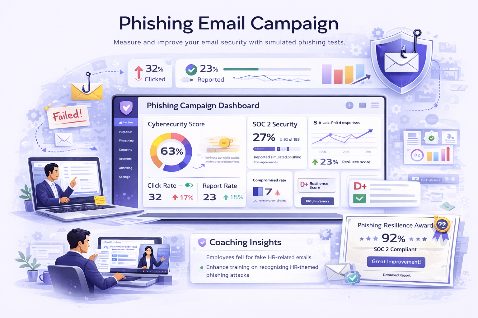 Phishing Email Campaign workspace preview