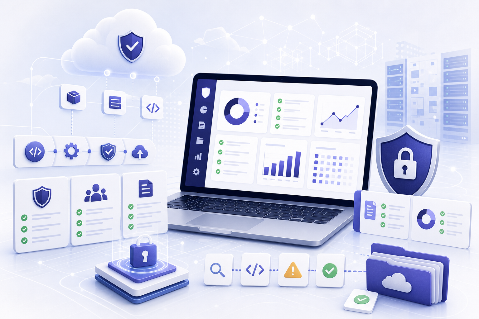 Technology and SaaS industry program illustration
